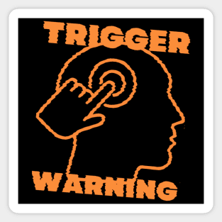 TRIGGER WARNING VHS Sticker